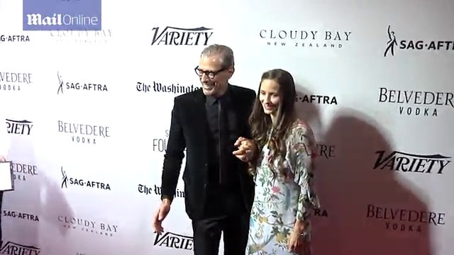 Jeff Goldblum and wife Emilie look loved up on 'night off'