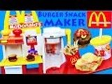 Disney | McDonalds BURGER MAKER Happy Meal Magic Hamburger Snack Maker + French Fries New DIY Recipe for Kids