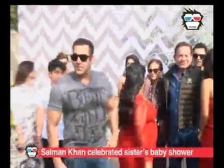 VIDEO : Salman Khan celebrates Arpita's baby shower with family and friends