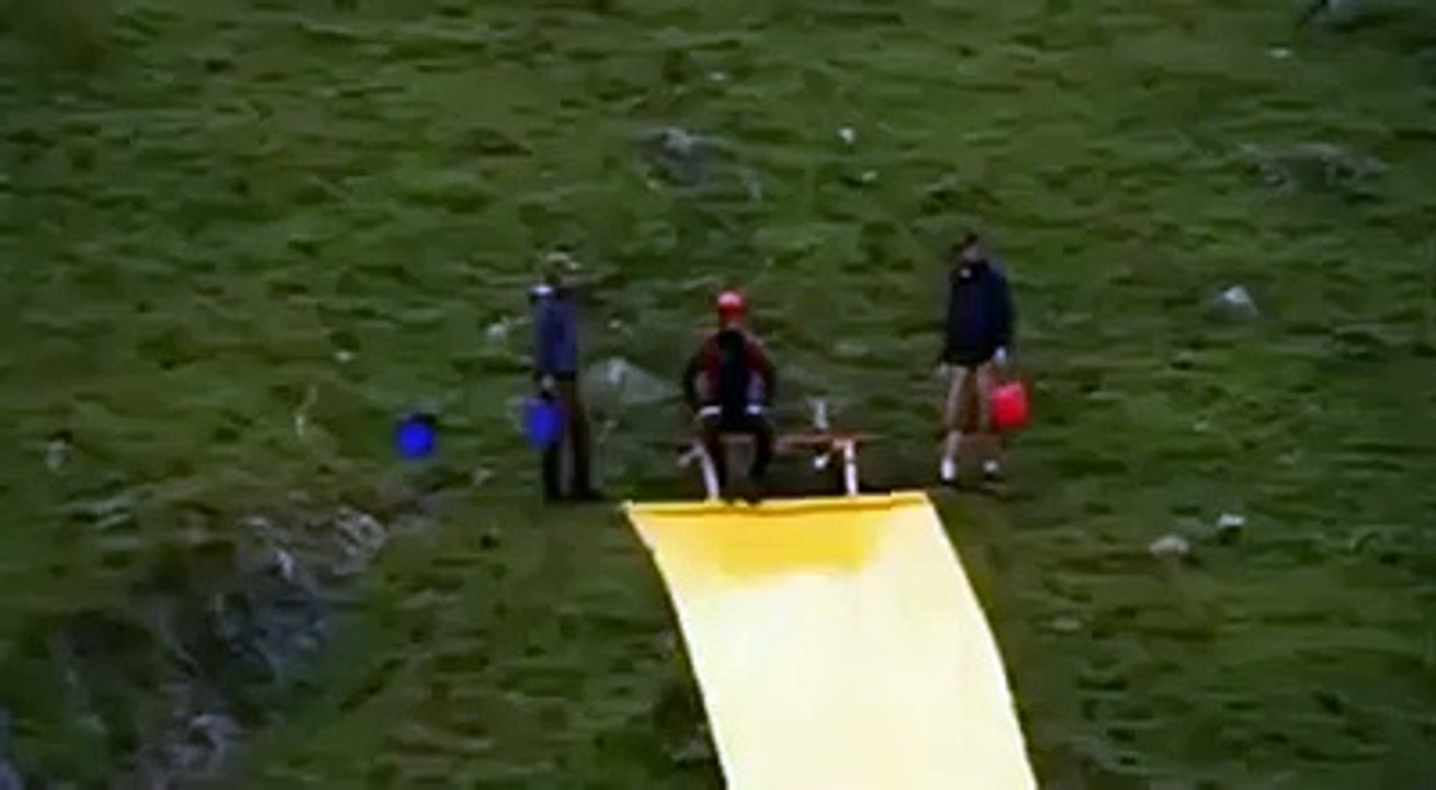 Amazing Slide Stunt