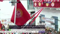 تجمع عمالي أمام مقر الاتحاد العام التونسي للشغل بمناسبة يوم العمال العالمي