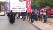 Eğitim İlke Sen, 1 Mayıs Dolayısıyla Edirnekapı Mihrimah Sultan Camii Önünde Toplandı