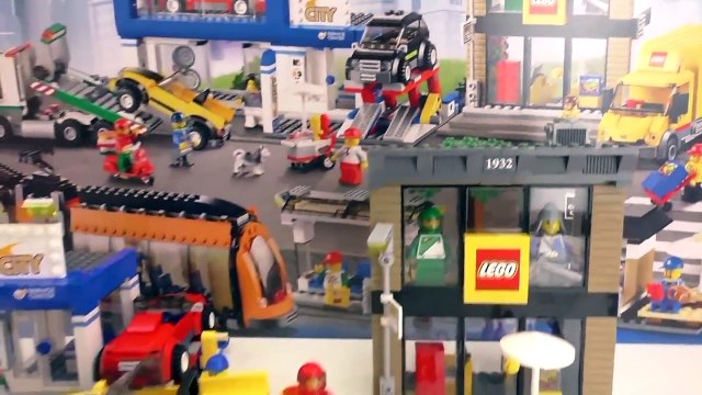 Lego LKW Transporter | Construction+Démo | Camion jaune Lego City centre ville 60097