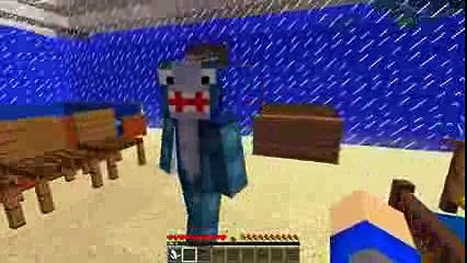 Minecraft Adventure - Sharky and Scuba Steve - CRAZY FARM VISIT!!