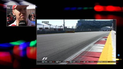 Vettel à chaud - Grand Prix de Russie - La réaction de Vettel en live