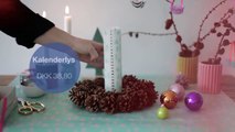 DIY: Christmas decoration with calendar candle by Søstrene Grene