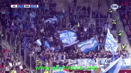 Mark Diemers Goal - AZ Alkmaar 0-1 De Graafschap (1/5/2016)