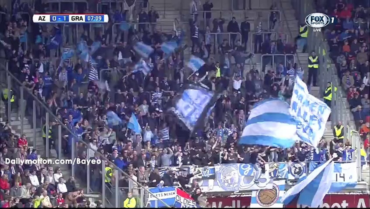 Mark Diemers Goal HD - AZ Alkmaar 0-1 Graafschap - 01-05-2016