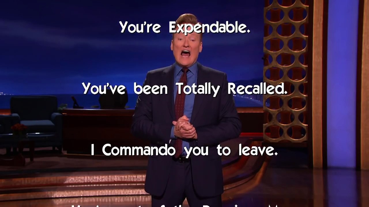 Arnold Schwarzeneggers Celebrity Apprentice Catchphrases - CONAN on TBS