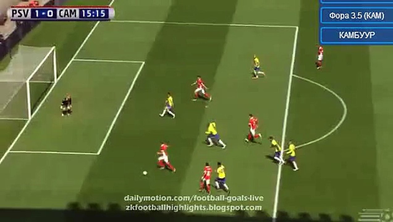 1-0 Marco van Ginkel Goal HD - PSV Eindhoven 1-0 Cambuur 01.05.2016 HD