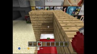 Minecraft Episode 100 How to make a bunk bed, refrigerator & tub
