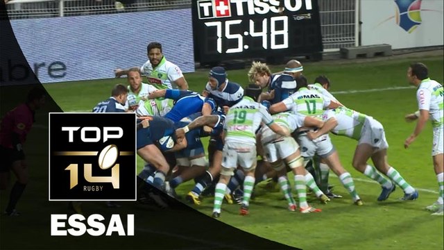 TOP 14 – Castres – Pau: 37-6 Essai 2 de Marc-Antoine RALLIER (CAS) – J22 – Saison 2015-2016