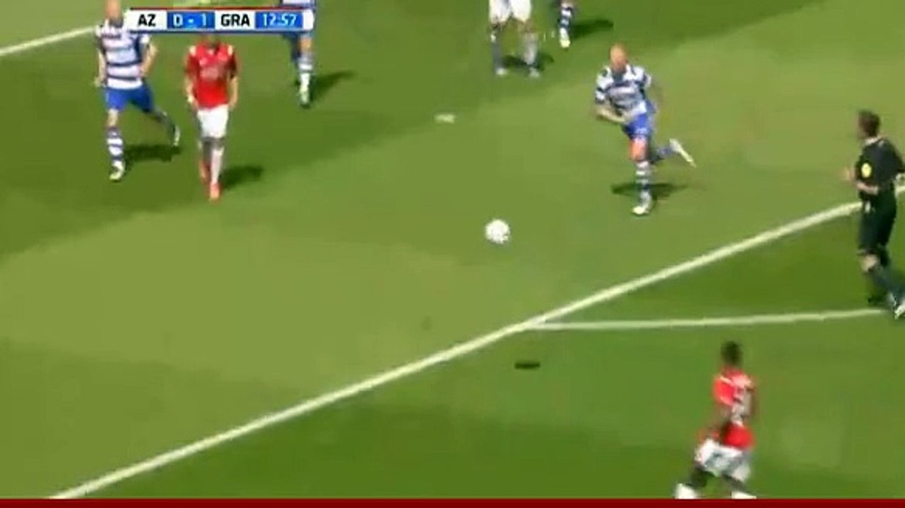 Janssen Penalty GOAL (1:1) AZ Alkmaar vs Graafschap 01/5/2016