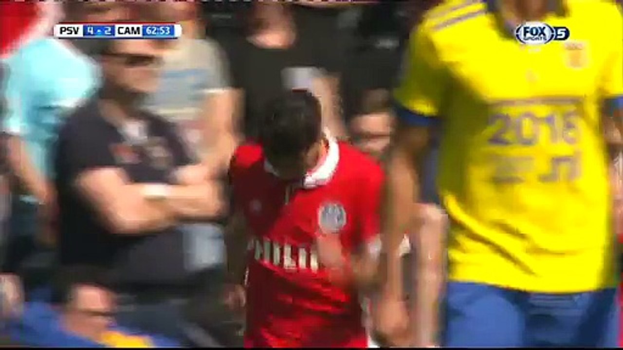 4-2 Adam Maher Goal HD - PSV vs Cambuur - 01-05-2016