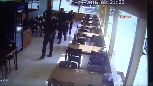 Gaziantep Emniyet Müdürlüğü'ne Terörist Saldırısı 6'sı Polis 9 Yaralı -Güvenlik Kamerası