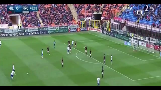 Oliver Kragl Amazing Freekick Goal ~ AC Milan vs Frosinone 0-2 01.05.2016