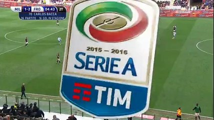 Bacca GOAL (1_2) - AC Milan vs Frosinone 01_05_2016
