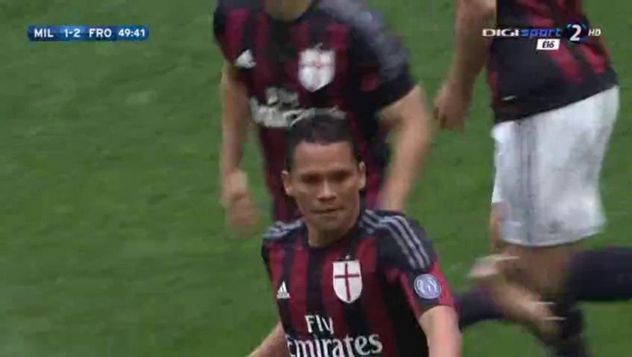Carlos Bacca Goal HD | AC Milan 1-2 Frosinone - 01-05-2016