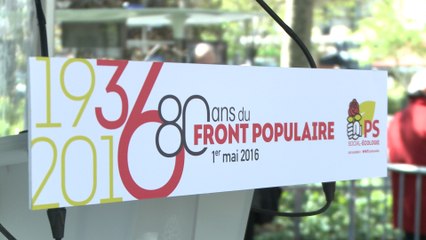 Rassemblement militant en hommage à Léon Blum et aux 80 ans du Front Populaire - 1er mai 2016