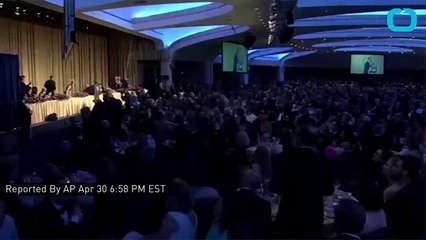 Comedian-in-Chief takes last shots at White House Correspondents Dinner
