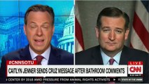 Jake Tapper pushes back on Ted Cruz over bathroom bill