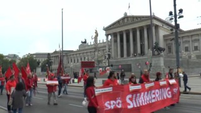 Širom Svijeta Demonstracije Povodom Medunarodnog Praznika Rada (Bec)