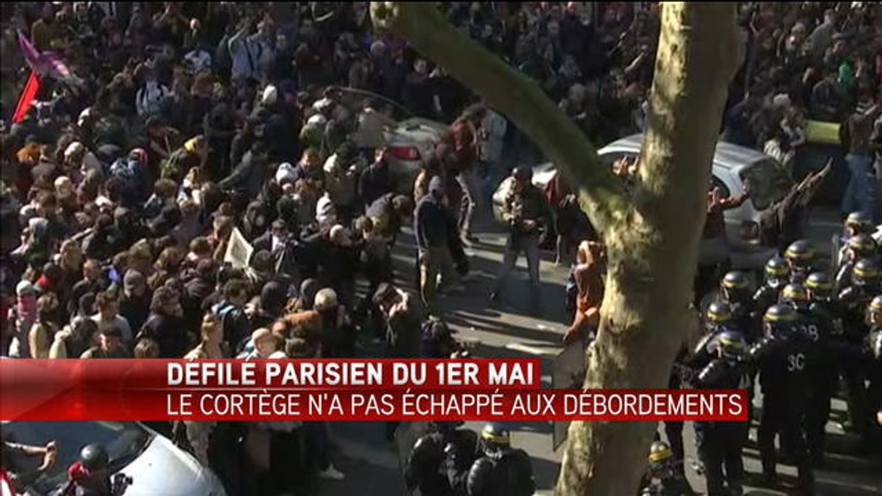 Situation tendue à Paris entre manifestants et forces de l'ordre - Le 01/05/2016 à 18h00