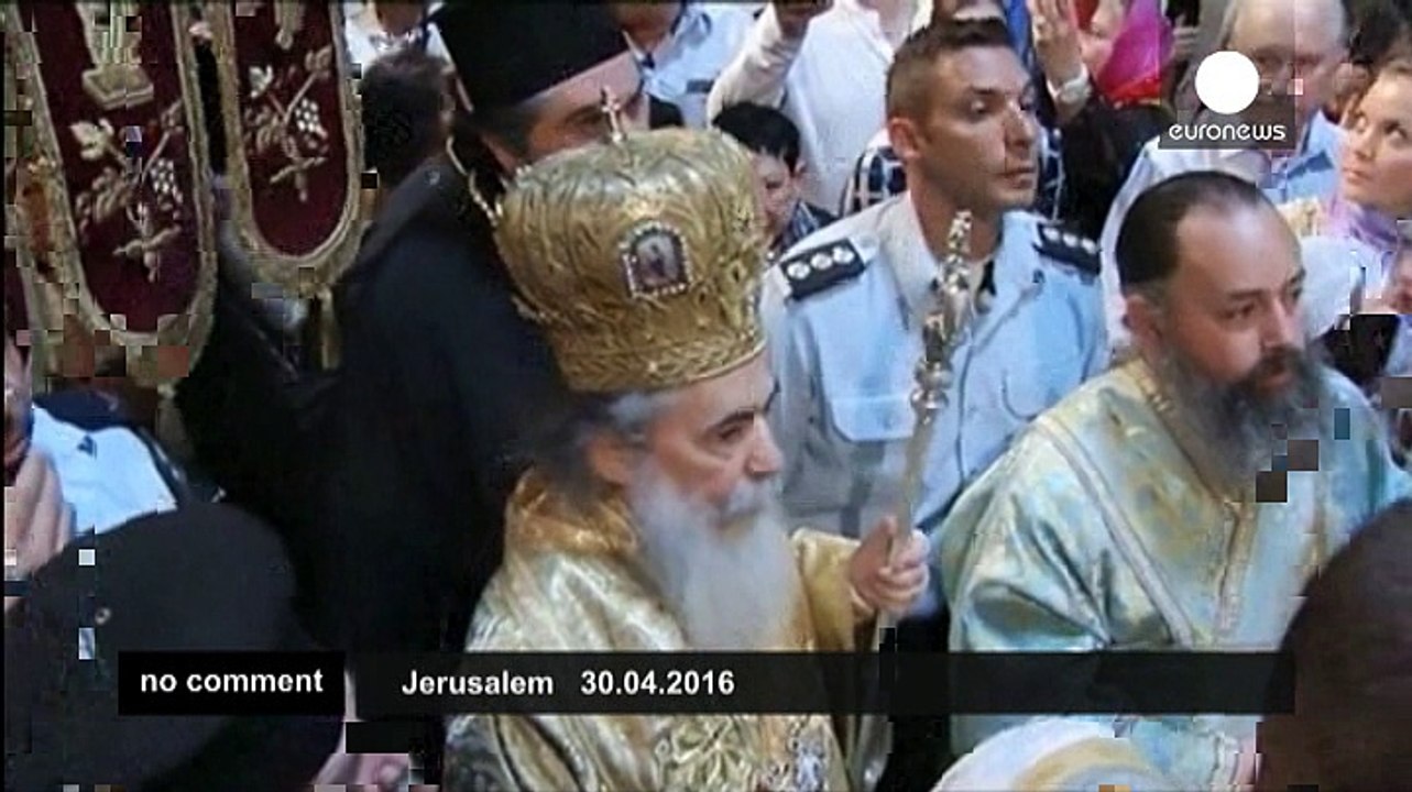 Holy Fire ceremony in Jerusalem