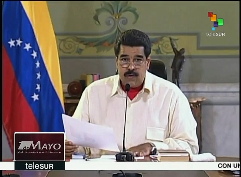Mandatario venezolano anuncia aumento de salario mínimo de 30%