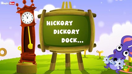 Karaoke: Hickory Dickory - Songs With Lyrics - Cartoon/Animated Rhymes For Kids