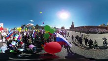 Images panoramiques : Les célébrations du 1er mai à Moscou comme si vous y étiez