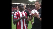 Andre Marriner Comically Pretends To Steal 