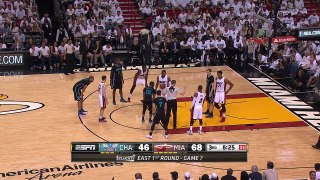 Goran Dragic Fastbreak Dunk | Hornets vs Heat | Game 7 | May 1, 2016 | 2016 NBA Playoffs