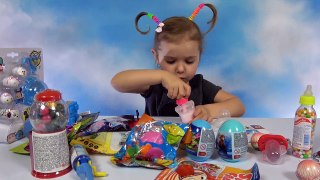 Много прикольных конфет сюрпризов игрушек и сладости из Германии Funny candy surprises toys unboxin