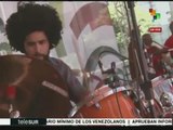 Con arte y música los brasileños apoyan a la presidenta Dilma Rousseff