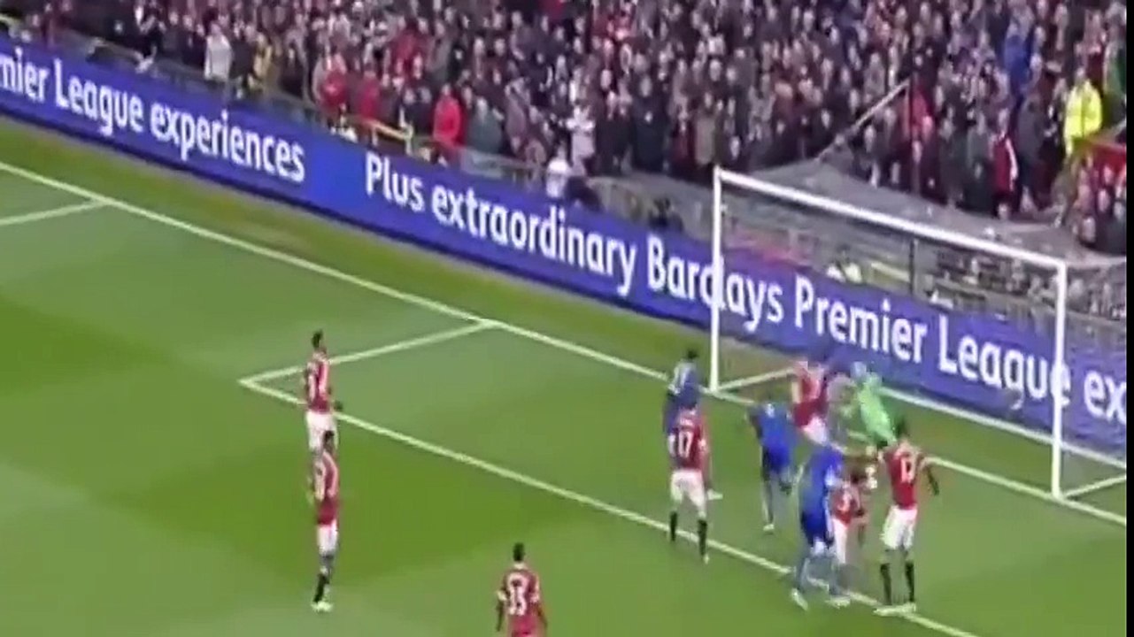 Wes Morgan Goal ~ ManU vs Le. City 1-1 ~ 01_5_2016