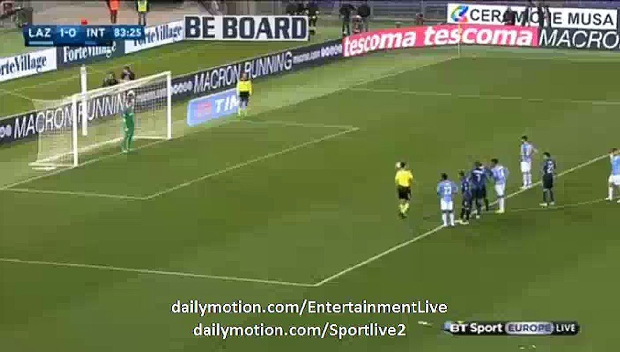 2-0 Antonio Candreva - Lazio 2-0 Inter Serie A