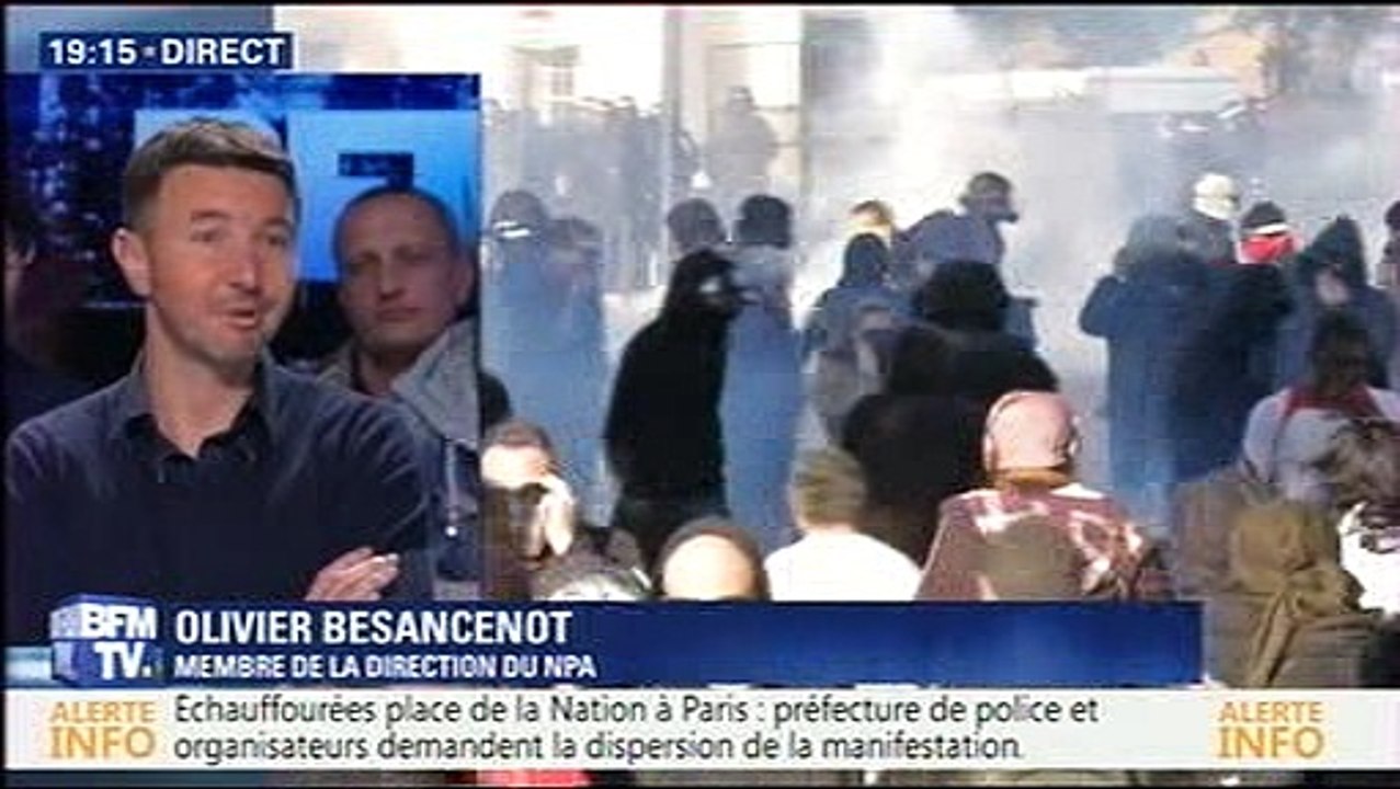 Besancenot Olivier 1 Mai sur BFM TV