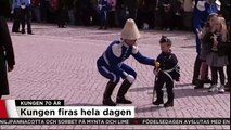 Lille soldaten stal shown - grattade kungen - Nyheterna (TV4)