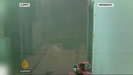 Footage reveals moments before Aleppo hospital bombing