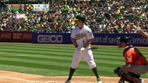 4-30-16 - Burns, Hahn lead A's past the Astros, 2-0