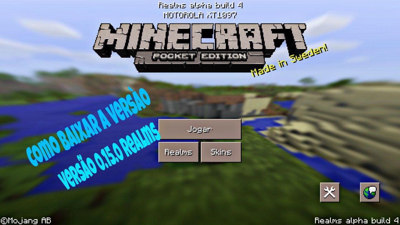 Como atualizar,baixar a versão 0.15.0 Realms (Original e pirata)