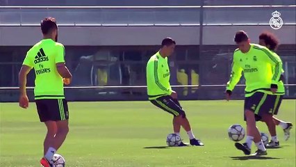 Vídeo: Cristiano Ronaldo voltou a treinar