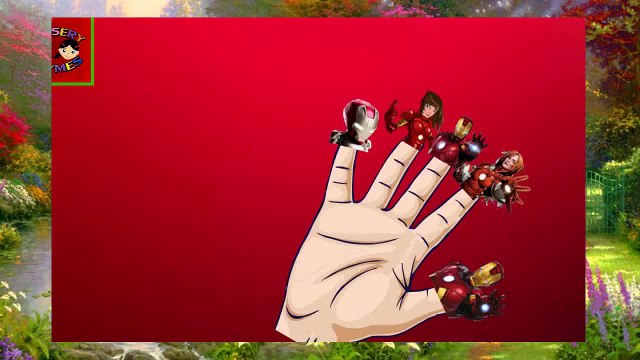 Finger Family Rhymes Spiderman Ironman 3D Cartoons Hulk Captain America Children Nursery R