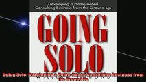 FAVORIT BOOK   Going Solo Developing a HomeBased Consulting Business from the Ground Up  BOOK ONLINE