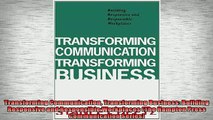 Free PDF Downlaod  Transforming Communication Transforming Business Building Responsive and Responsible  DOWNLOAD ONLINE