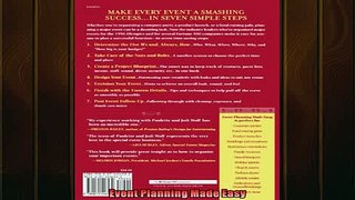 FREE PDF  Event Planning Made Easy  FREE BOOOK ONLINE