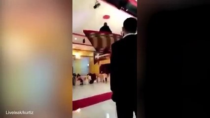 Turkish Bride And Groom Dangling In A Boat, Very Funny