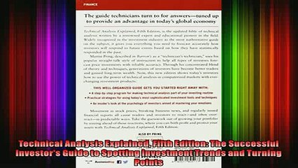 READ Ebooks FREE  Technical Analysis Explained Fifth Edition The Successful Investors Guide to Spotting Full Ebook Online Free