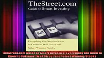 READ book  TheStreetcom Guide to Smart Investing Everything You Need to Know to Outsmart Wall Full EBook